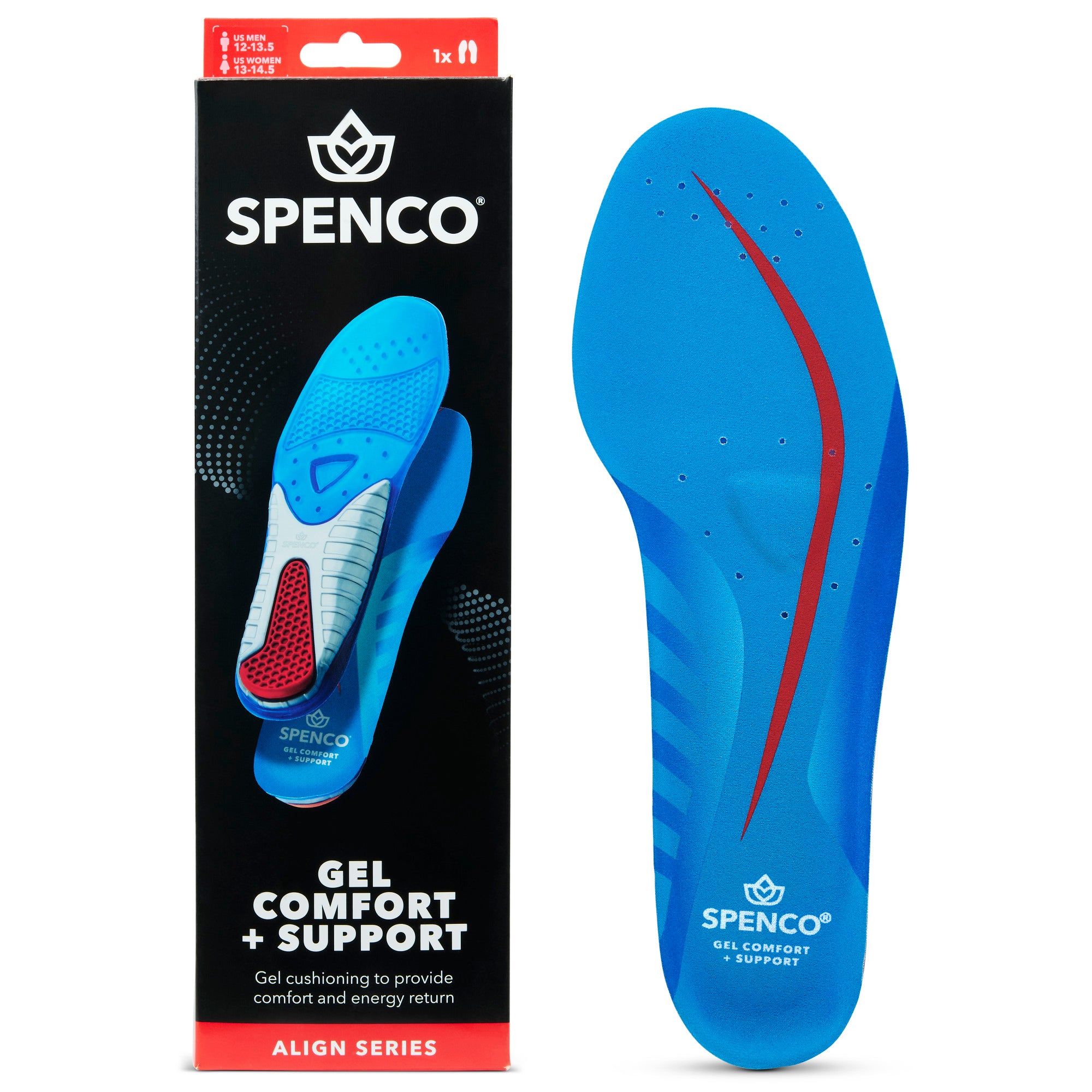 *New With Box* Men’s 10 Footbeds- comfy and supportive Total Support Original Insole – Spenco US main image 4