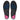Orthopedic insoles support feet on a white background