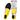 Yellow shoe insole, packaged with black text, promises sport cushion comfort, enhancing footwear.