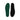 Green and black insoles are placed on a white background